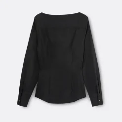 A LINE Ballerina Neck-Shoulder Detail Shirt>Woman Blouses & Shirts