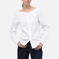 A LINE Ballerina Neck-Shoulder Detail Shirt><noscript><img width=