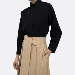 A LINE Belted-Detail Pleated Skirt><noscript><img width=