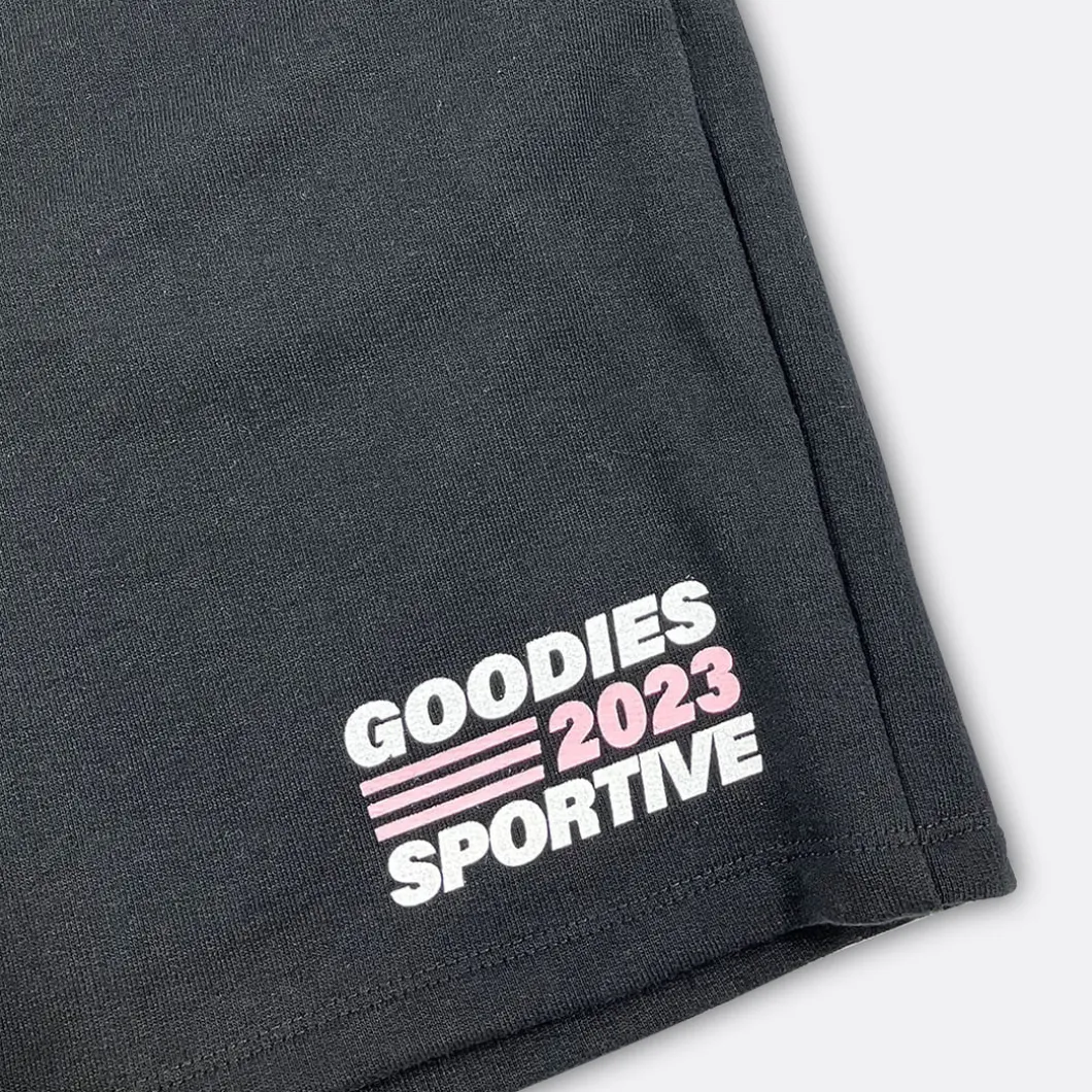 Goodies Sportive Black Merch Short>Man Trousers & Shorts