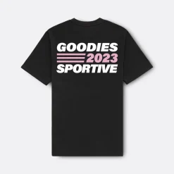 Goodies Sportive Black Merch Tee>Man Shirts & Polos