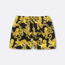 OAS Black Octo Swim Shorts>Man Trousers & Shorts
