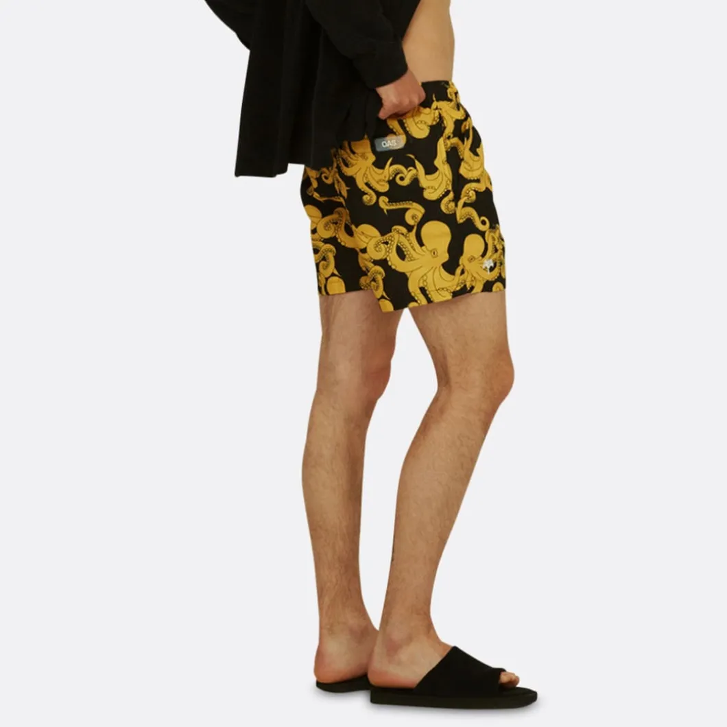 OAS Black Octo Swim Shorts>Man Trousers & Shorts