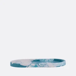 Crida Blue Lagoon Oval Tray>Man Home Accessories