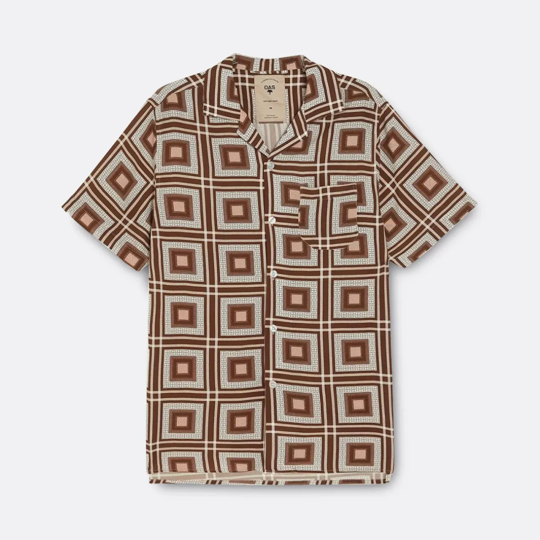 OAS Brown Yard Shirt>Woman Blouses & Shirts