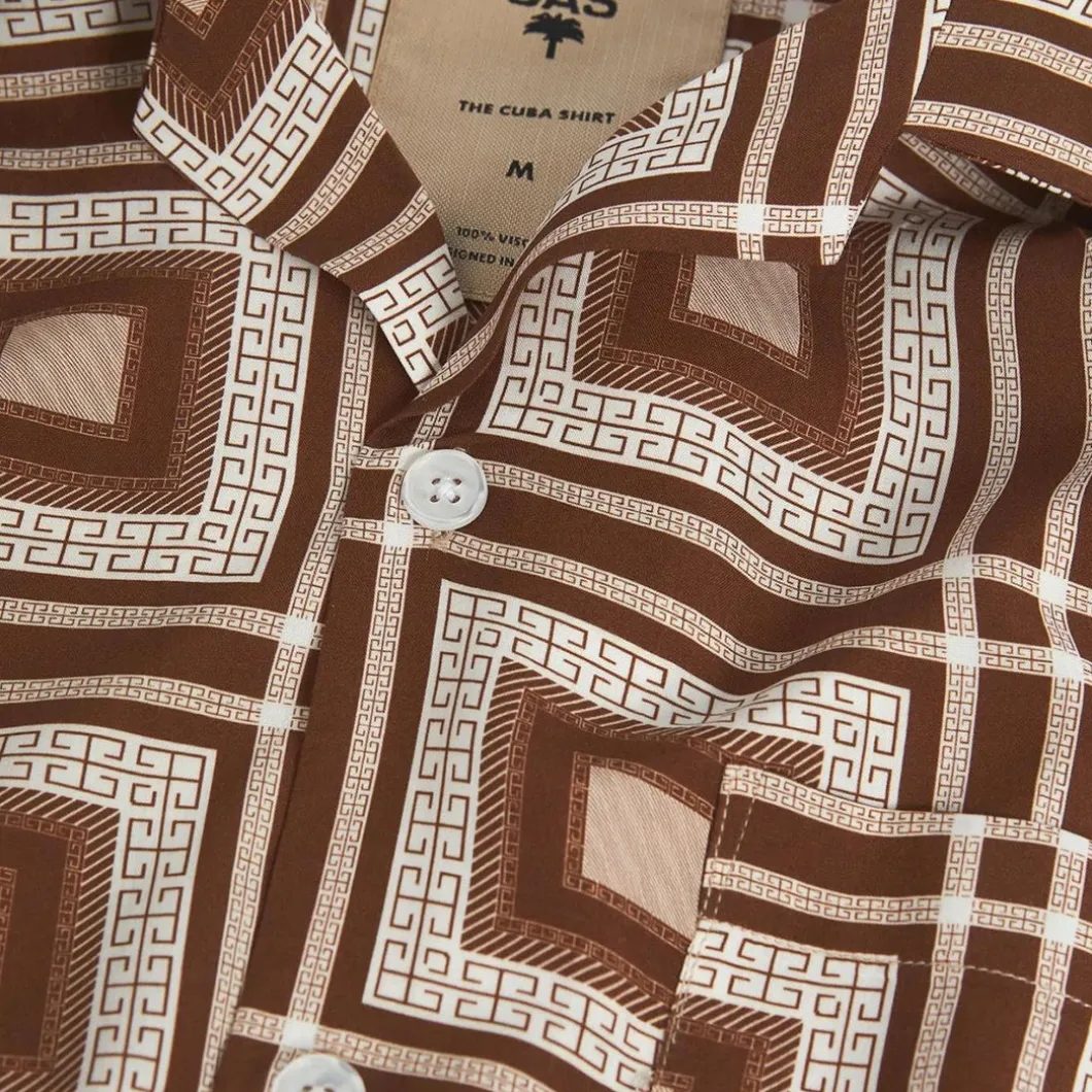 OAS Brown Yard Shirt>Man Shirts & Polos