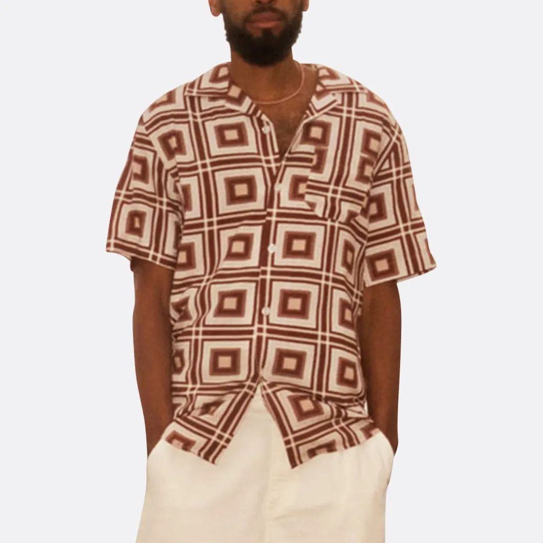 OAS Brown Yard Shirt>Woman Blouses & Shirts