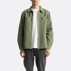 RVLT Cotton Zip Overshirt><noscript><img width=