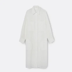 A LINE Embroidery Resortwear Shirtdress>Woman Dresses & Jumpsuits