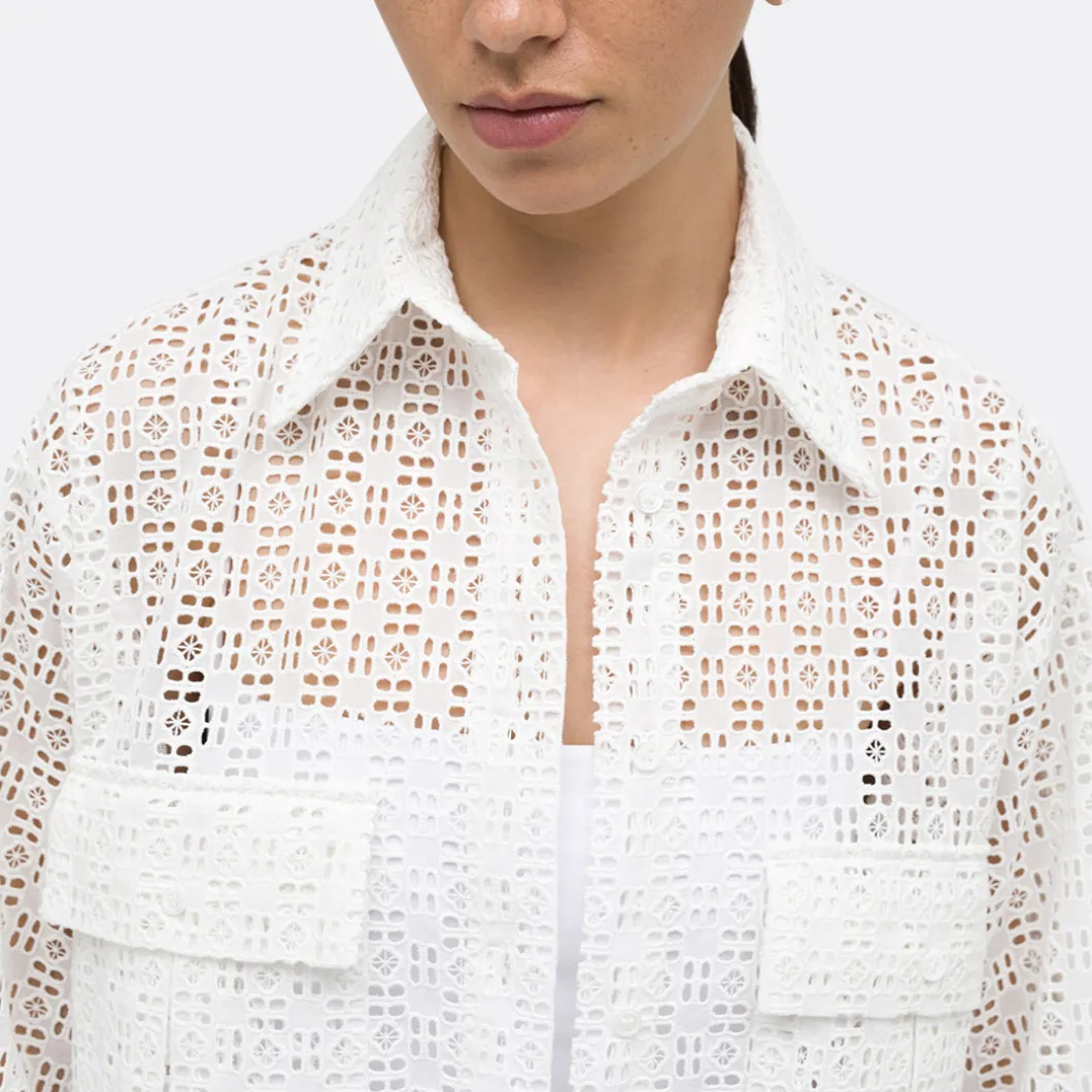 A LINE Embroidery Resortwear Shirtdress>Woman Dresses & Jumpsuits