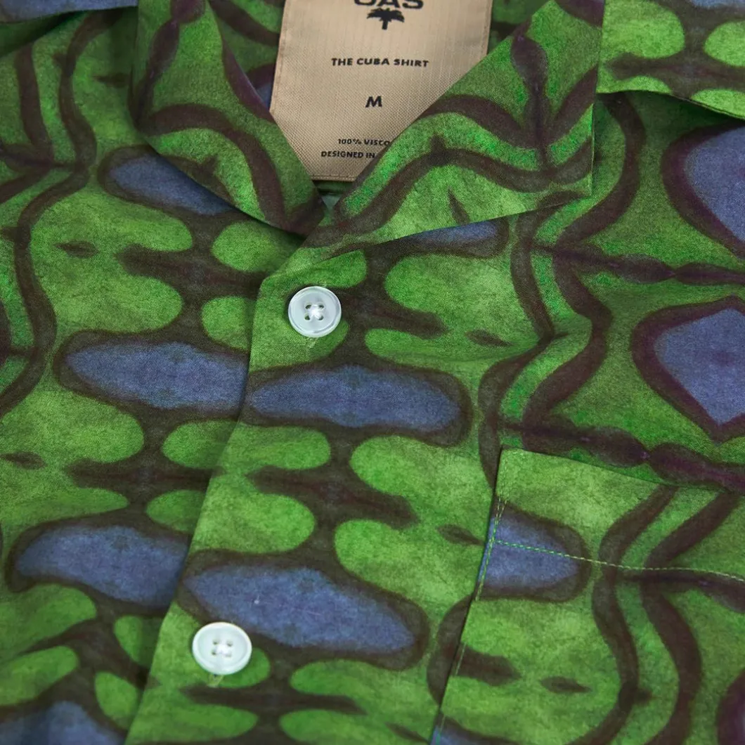 OAS Emerald Bluesshirt>Man Shirts & Polos