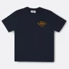 Sanjo Flocked Logo T-Shirt>Man T-Shirts