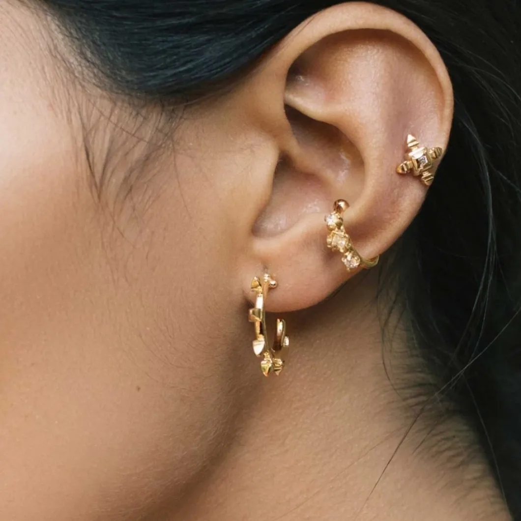 Carolina Curado Granite Hoops>Woman Jewellery & Watches