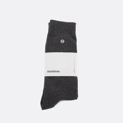 Manitou Amsterdam Grey Dinosaur Socks>Man Socks