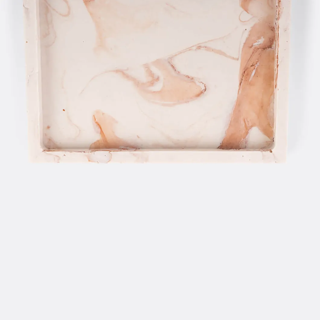 Crida Honey Swirls Square Tray>Man Home Accessories