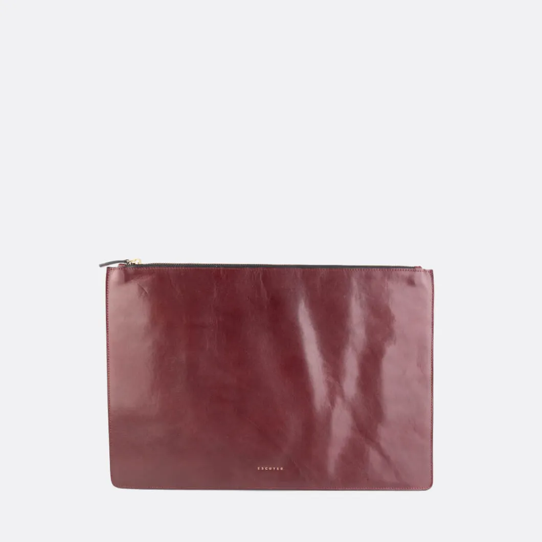 Escuyer Leather Portfolio Pouch>Woman Bags