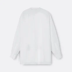 A LINE Mandarim-Style Collar Shirt>Woman Blouses & Shirts