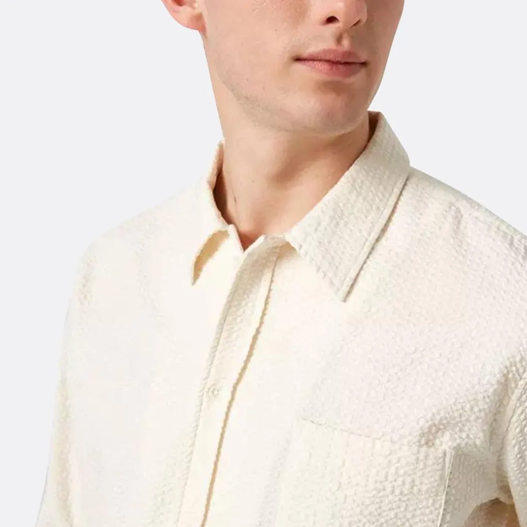 Edmmond Studios Murano Seersucker Shirt>Man Shirts & Polos