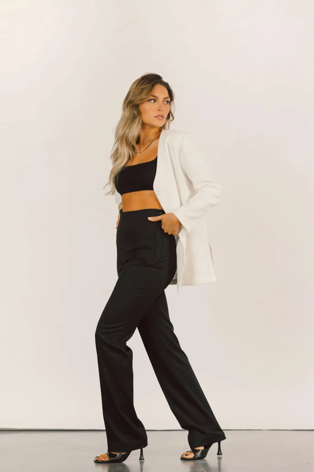 Guaja Nero Wool Pants>Woman Trousers