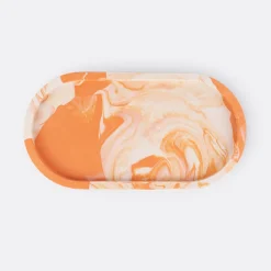 Crida Peaches And Cream Oval Tray>Man Home Accessories