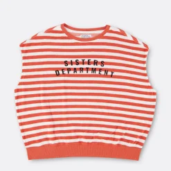 Sisters Department R&W Striped Sweatshirt>Woman Sweaters