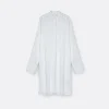 A LINE See-Through Bib-Panel Shirt>Woman Blouses & Shirts