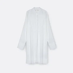 A LINE See-Through Bib-Panel Shirt>Woman Blouses & Shirts