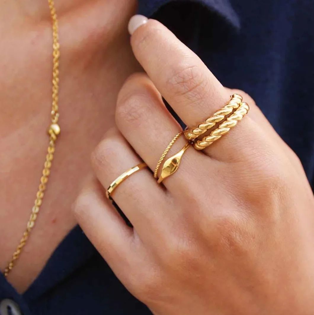 Hey Harper Thin Chicago Ring>Woman Jewellery & Watches