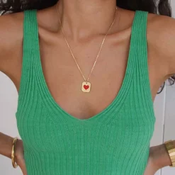 Hey Harper Tiny Amour Necklace><noscript><img width=